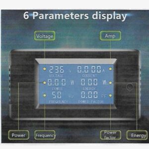 Multimedidor 6 en 1 en corriente alterna+ trafo de intensidad