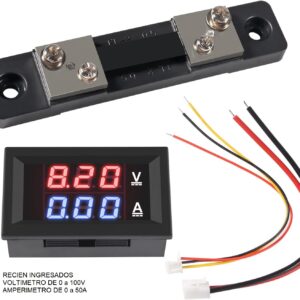Voltimetro - Amperimetro Digital 50A + Shunt